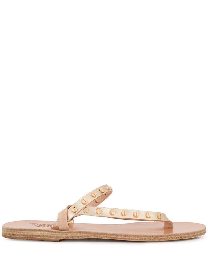 Ancient Greek Sandals Mirsini Nails Sandals - Silver