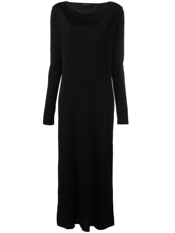 Andrea Ya'aqov - Open Back Dress - Women - Cotton/viscose - M, Black, Cotton/viscose