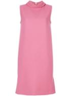 Marni - Cowl Neck Dress - Women - Silk/virgin Wool - 38, Pink/purple, Silk/virgin Wool