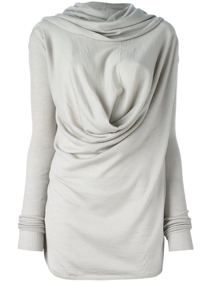 Rick Owens Draped Top, Women's, Size: Small, Nude/neutrals, Virgin Wool