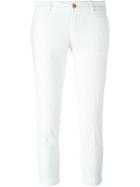 Fay Cropped Trousers, Women's, Size: 27, White, Cotton/spandex/elastane