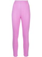 Issey Miyake Vintage High Waist Pleated Trousers - Pink & Purple