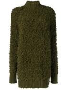 Marni Textured Knit Long Jumper - Green
