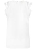 Michael Michael Kors - Frill Sleeve Tank Top - Women - Polyester/spandex/elastane - Xxs, White, Polyester/spandex/elastane