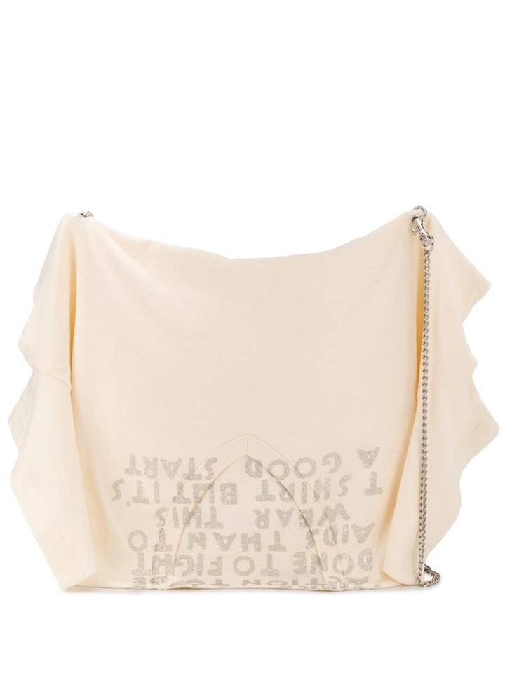 Mm6 Maison Margiela T-shirt Silhouette Satchel Bag - Neutrals