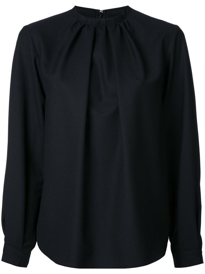 Le Ciel Bleu Puff Sleeves Blouse, Women's, Size: 36, Black, Polyester/rayon/wool/polyurethane