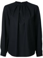 Le Ciel Bleu Puff Sleeves Blouse, Women's, Size: 36, Black, Polyester/rayon/wool/polyurethane