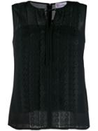 Red Valentino Embroided Blouse - Black
