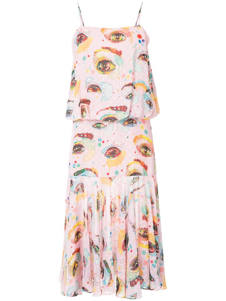 Romance Was Born Eyeconic Sun Dress - Pink & Purple