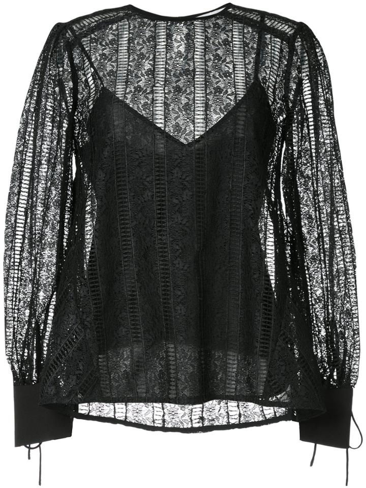 Rebecca Vallance Lou Lou Bell Sleeve Blouse - Black