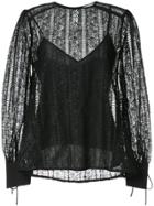 Rebecca Vallance Lou Lou Bell Sleeve Blouse - Black