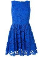 Alice+olivia Lace Mini Dress, Women's, Size: 4, Blue, Polyester/spandex/elastane/nylon/viscose