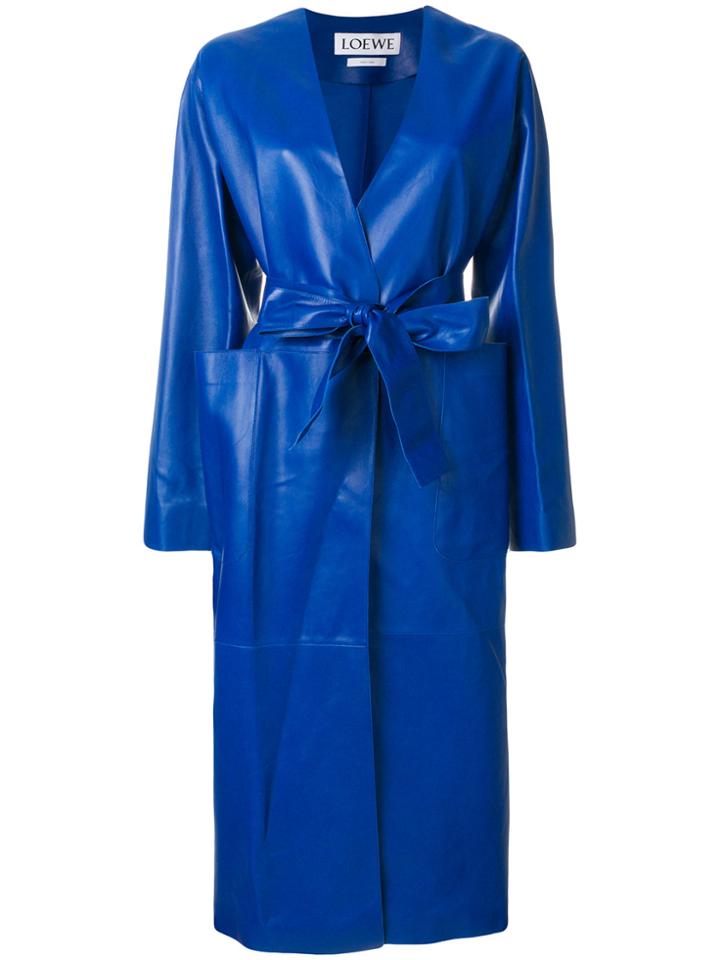 Loewe Long Trench Coat - Blue