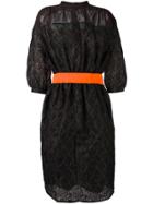 Kolor Geometric Print Shift Dress - Green