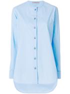 Ermanno Scervino Round Neck Buttoned Shirt - Blue