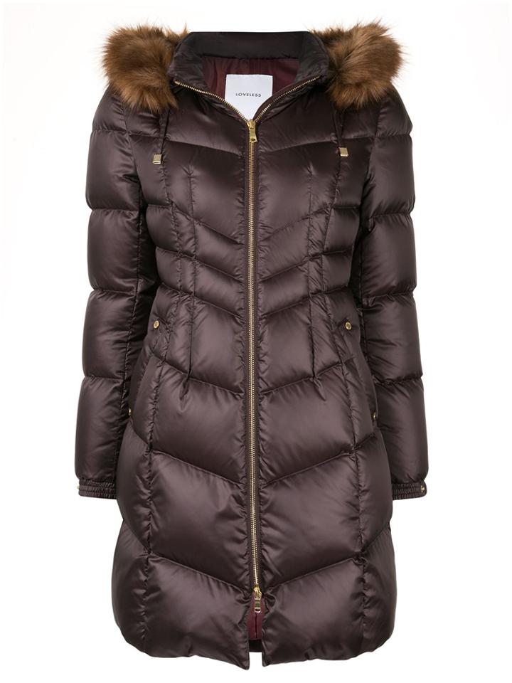 Loveless Padded Down Jacket - Brown