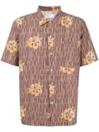 Universal Works Floral Print Shirt - Brown