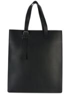 Pb 0110 - Rectangular Tote Bag - Men - Leather - One Size, Black, Leather