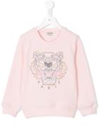 Kenzo Kids Tiger Sweatshirt, Girl's, Size: 6 Yrs, Pink/purple