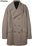 Raf Simons Oversized Tweed Coat, Men's, Brown, Cotton/acrylic/polyester/wool