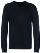 Jil Sander - V-neck Sweater - Men - Wool - 54, Blue, Wool