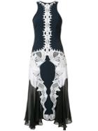 Jonathan Simkhai - Lace Applique Contoured Dress - Women - Acetate - 2, Women's, Blue, Acetate