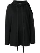 Ann Demeulemeester Blanche Cutout Shoulder Sweatshirt - Black