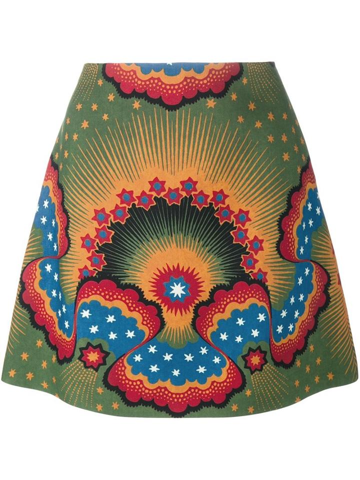 Valentino 'star Stripes' Mini Skirt