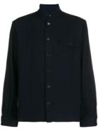 Ymc Front Pocket Round Neck Shirt - Blue