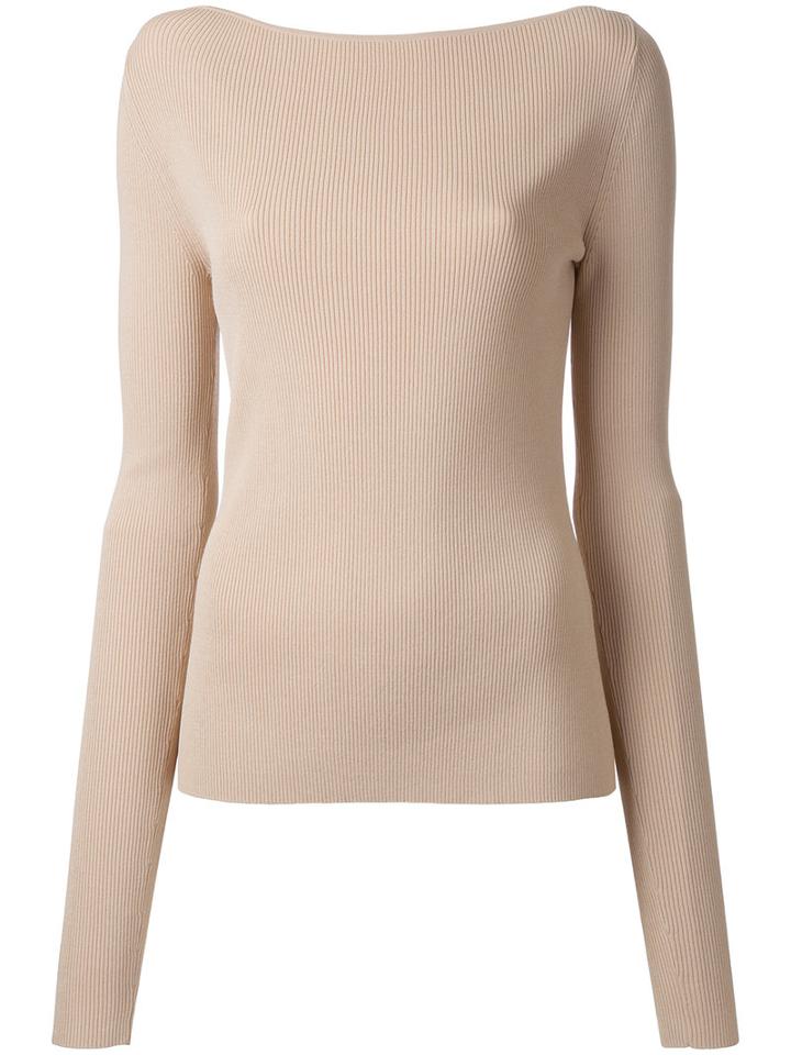 Dion Lee Pinacle Knitted Blouse, Women's, Size: 6, Nude/neutrals, Viscose