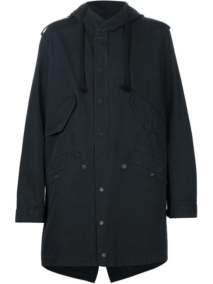 Faith Connexion Painted Skull Parka, Men's, Size: Medium, Black, Cotton