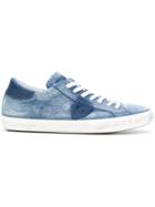Philippe Model Lace Up Denim Sneakers - Blue