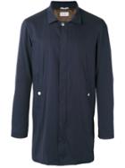 Brunello Cucinelli Collared Jacket, Men's, Size: 52, Blue, Cotton/elastodiene/polyamide/cupro