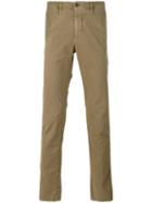 Incotex - Fitted Trousers - Men - Cotton/spandex/elastane - 32, Green, Cotton/spandex/elastane