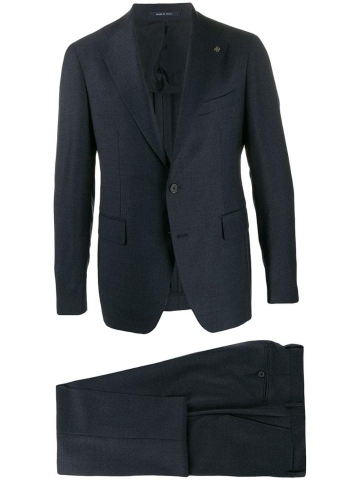 Tagliatore Slim Single-breasted Suit - Blue