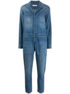 Fabiana Filippi Stonewashed Effect Jumpsuit - Blue