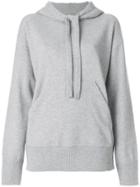 Laneus Ruffle Back Hoodie - Grey