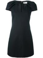 Saint Laurent V-neck Mini Dress - Black