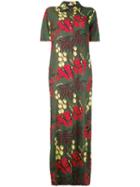 Hawaiian Maxi Dress - Women - Silk/spandex/elastane - L, Green, Silk/spandex/elastane, P.a.r.o.s.h.