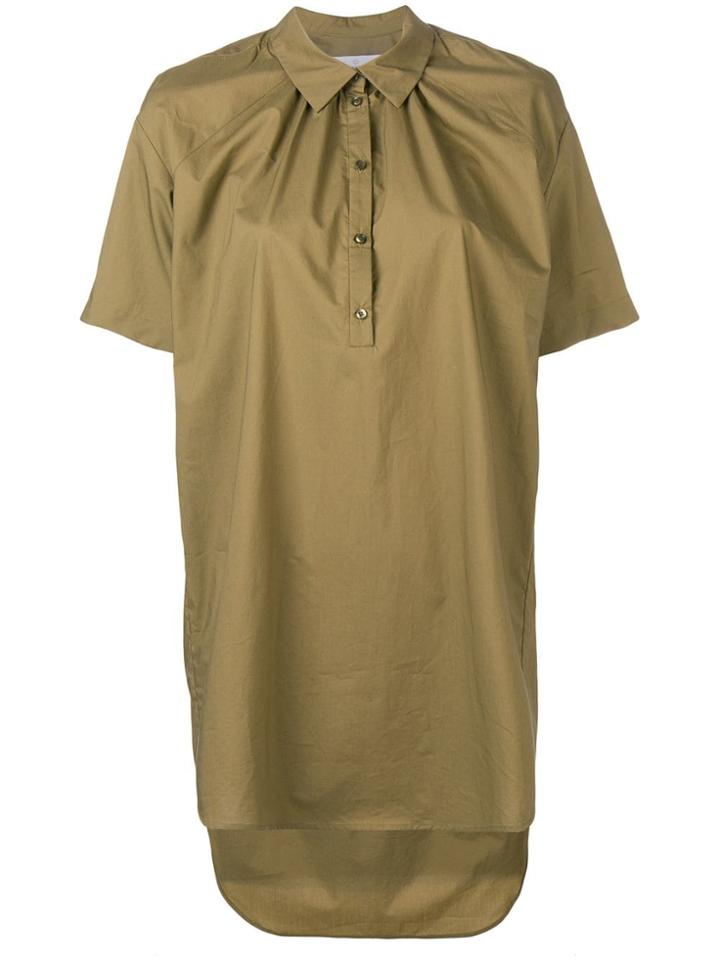 A.f.vandevorst Oversized Half-button Shirt - Green