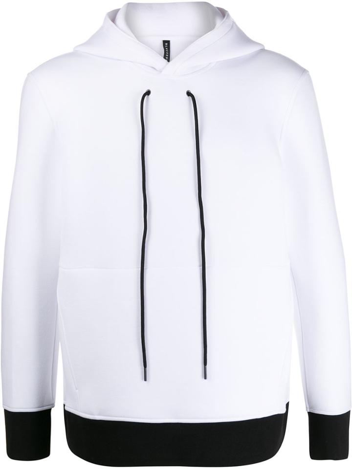 Blackbarrett Two Tone Hoodie - White