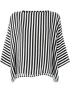 Philosophy Di Lorenzo Serafini Striped Blouse, Women's, Size: 42, Black, Rayon