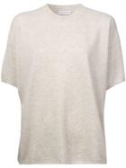 Mansur Gavriel Short Sleeve Knitted Top - Nude & Neutrals