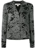 Diane Von Furstenberg Printed Shirt, Women's, Size: 10, Black, Silk