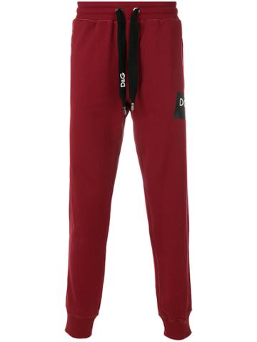 Dolce & Gabbana Logo Tape Track Pants - Red