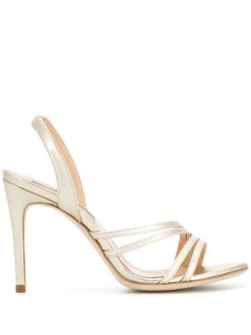 Racine Carree Strappy Slingback Sandals - Gold