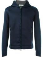 Moncler Hooded Sweatshirt, Men's, Size: L, Blue, Polyamide/modal