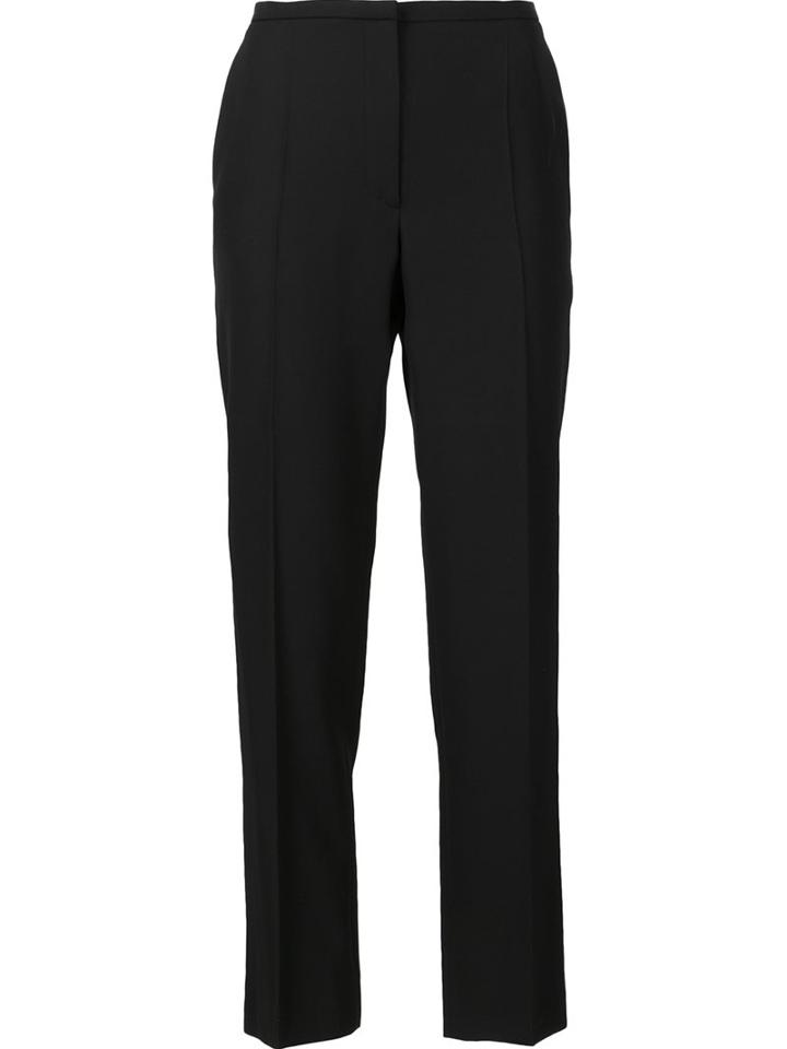 Nina Ricci Slim-fit Trousers, Women's, Size: 36, Black, Silk/wool