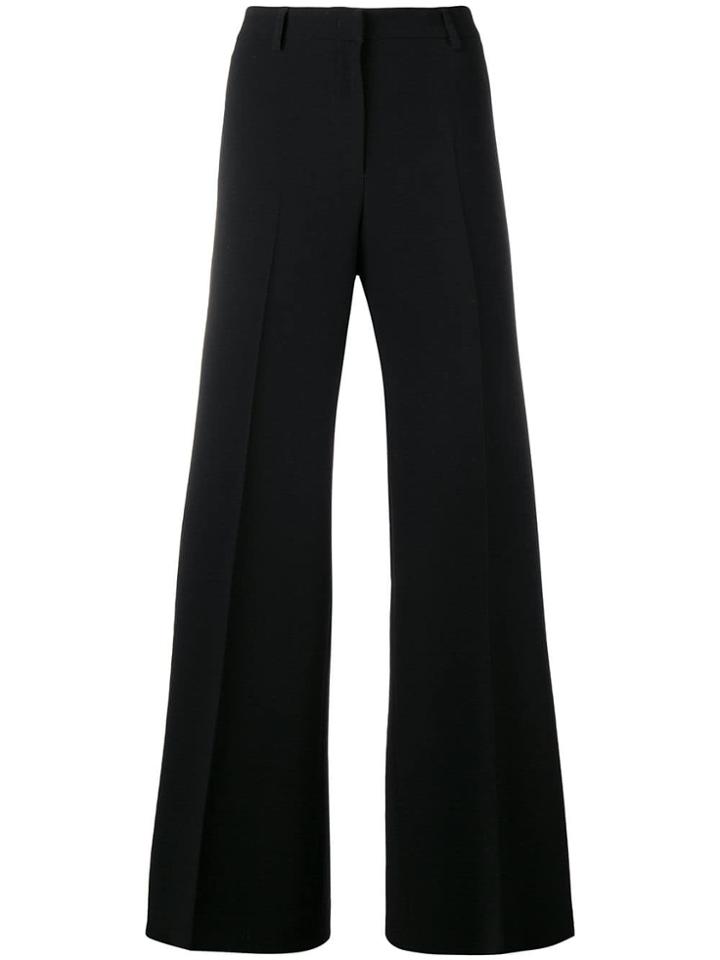 Alberto Biani High-waisted Flared Trousers - Black