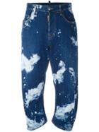 Dsquared2 - Tasche Maculato Jeans - Women - Cotton/polyester/spandex/elastane - 36, Women's, Blue, Cotton/polyester/spandex/elastane